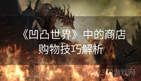  《凹凸世界》中的商店购物技巧解析