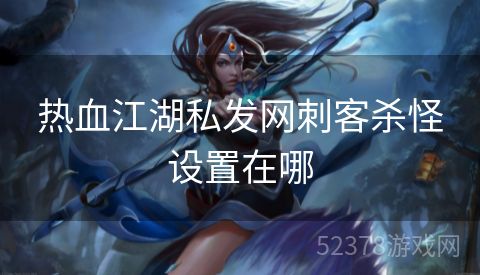 热血江湖私发网刺客杀怪设置在哪
