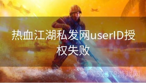 热血江湖私发网userID授权失败