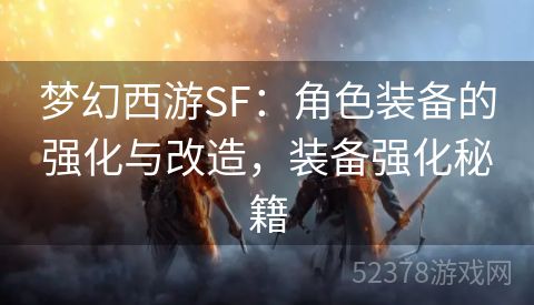 梦幻西游SF：角色装备的强化与改造，装备强化秘籍