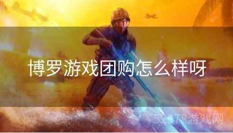 博罗游戏团购怎么样呀