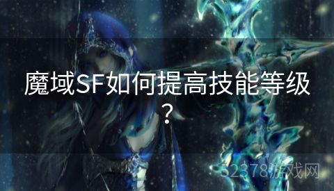 魔域SF如何提高技能等级？