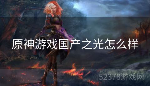 原神游戏国产之光怎么样