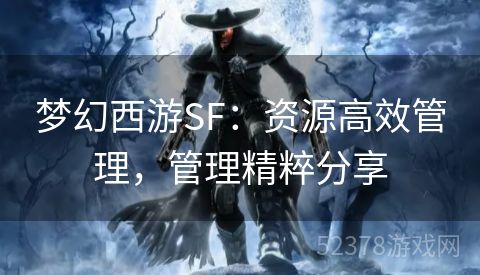 梦幻西游SF：资源高效管理，管理精粹分享
