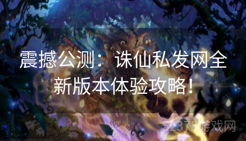 震撼公测：诛仙私发网全新版本体验攻略！