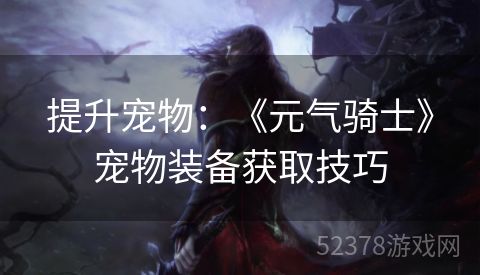 提升宠物：《元气骑士》宠物装备获取技巧