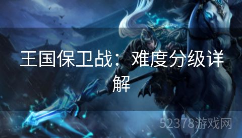王国保卫战：难度分级详解
