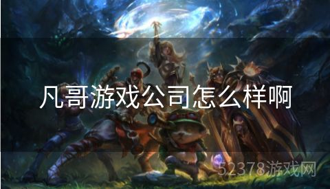 凡哥游戏公司怎么样啊