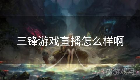 三锋游戏直播怎么样啊