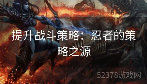 提升战斗策略：忍者的策略之源