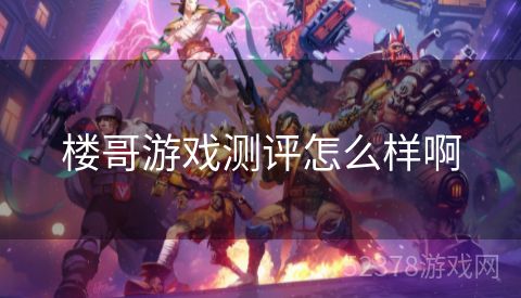 楼哥游戏测评怎么样啊