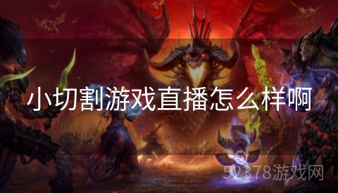 小切割游戏直播怎么样啊