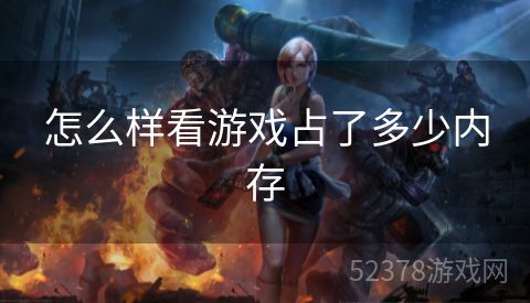 怎么样看游戏占了多少内存