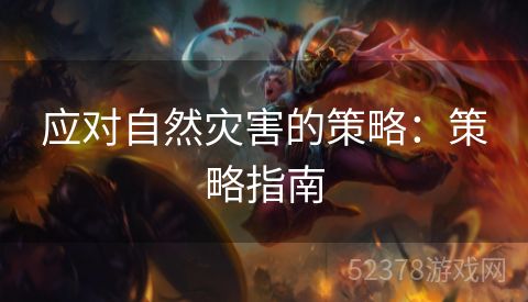 应对自然灾害的策略：策略指南