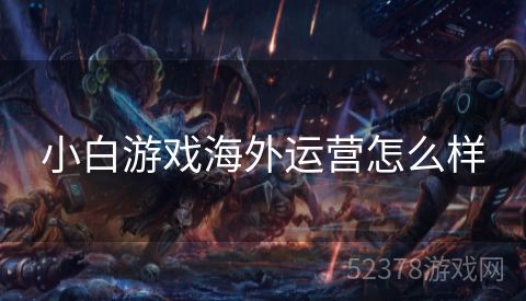 小白游戏海外运营怎么样