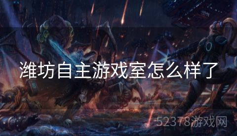 潍坊自主游戏室怎么样了