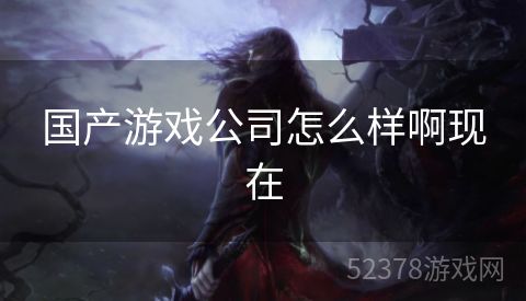 国产游戏公司怎么样啊现在