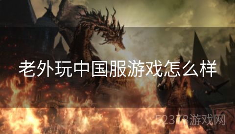 老外玩中国服游戏怎么样
