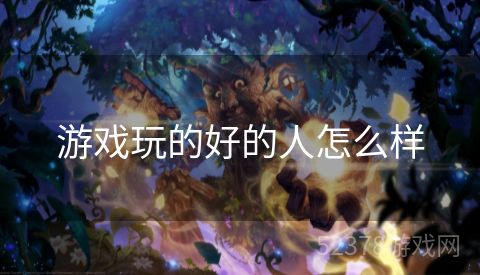 游戏玩的好的人怎么样