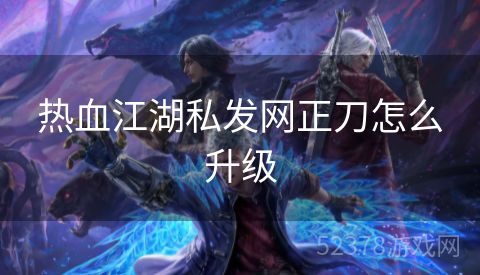 热血江湖私发网正刀怎么升级