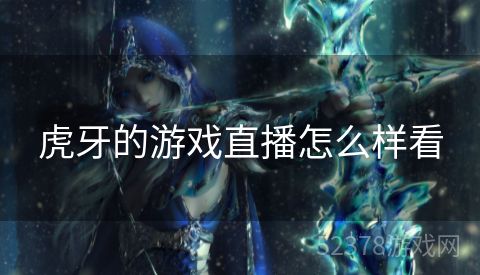 虎牙的游戏直播怎么样看