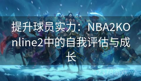 提升球员实力：NBA2KOnline2中的自我评估与成长