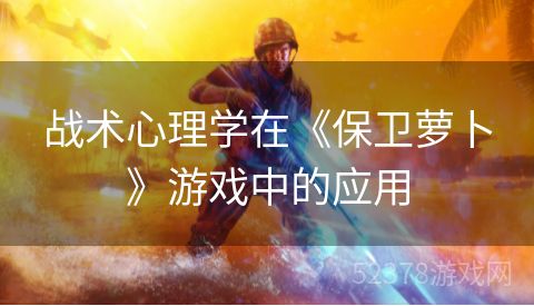 战术心理学在《保卫萝卜》游戏中的应用