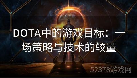 DOTA中的游戏目标：一场策略与技术的较量