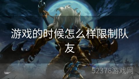 游戏的时候怎么样限制队友