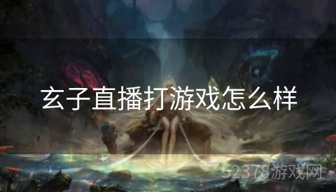 玄子直播打游戏怎么样