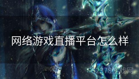 网络游戏直播平台怎么样
