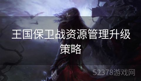 王国保卫战资源管理升级策略