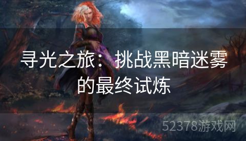 寻光之旅：挑战黑暗迷雾的最终试炼