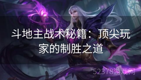 斗地主战术秘籍：顶尖玩家的制胜之道