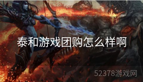 泰和游戏团购怎么样啊