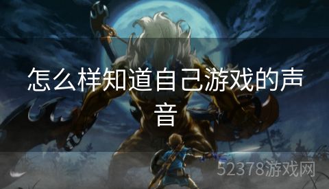 怎么样知道自己游戏的声音