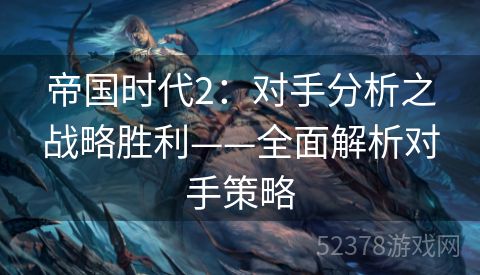 帝国时代2：对手分析之战略胜利——全面解析对手策略