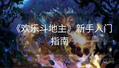 《欢乐斗地主》新手入门指南