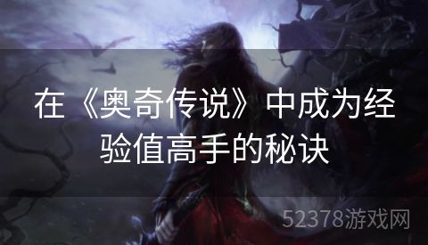在《奥奇传说》中成为经验值高手的秘诀