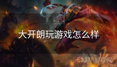 大开朗玩游戏怎么样