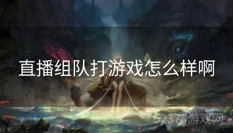 直播组队打游戏怎么样啊