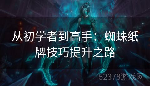 从初学者到高手：蜘蛛纸牌技巧提升之路