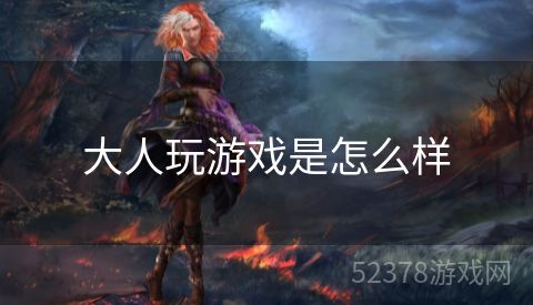 大人玩游戏是怎么样