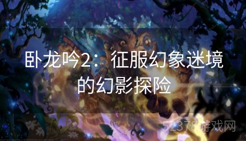 卧龙吟2：征服幻象迷境的幻影探险