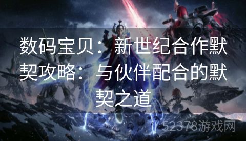数码宝贝：新世纪合作默契攻略：与伙伴配合的默契之道