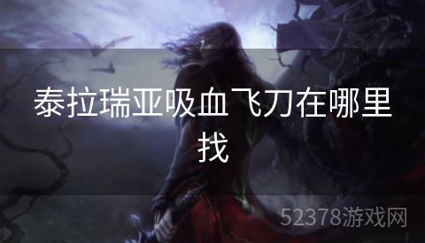 泰拉瑞亚吸血飞刀在哪里找