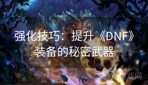 强化技巧：提升《DNF》装备的秘密武器