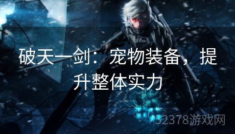 破天一剑：宠物装备，提升整体实力